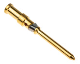 Harting Han D Crimp contact, gold plated, male, c/s 1mm², 10A Harting